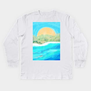 The Island I Go Kids Long Sleeve T-Shirt